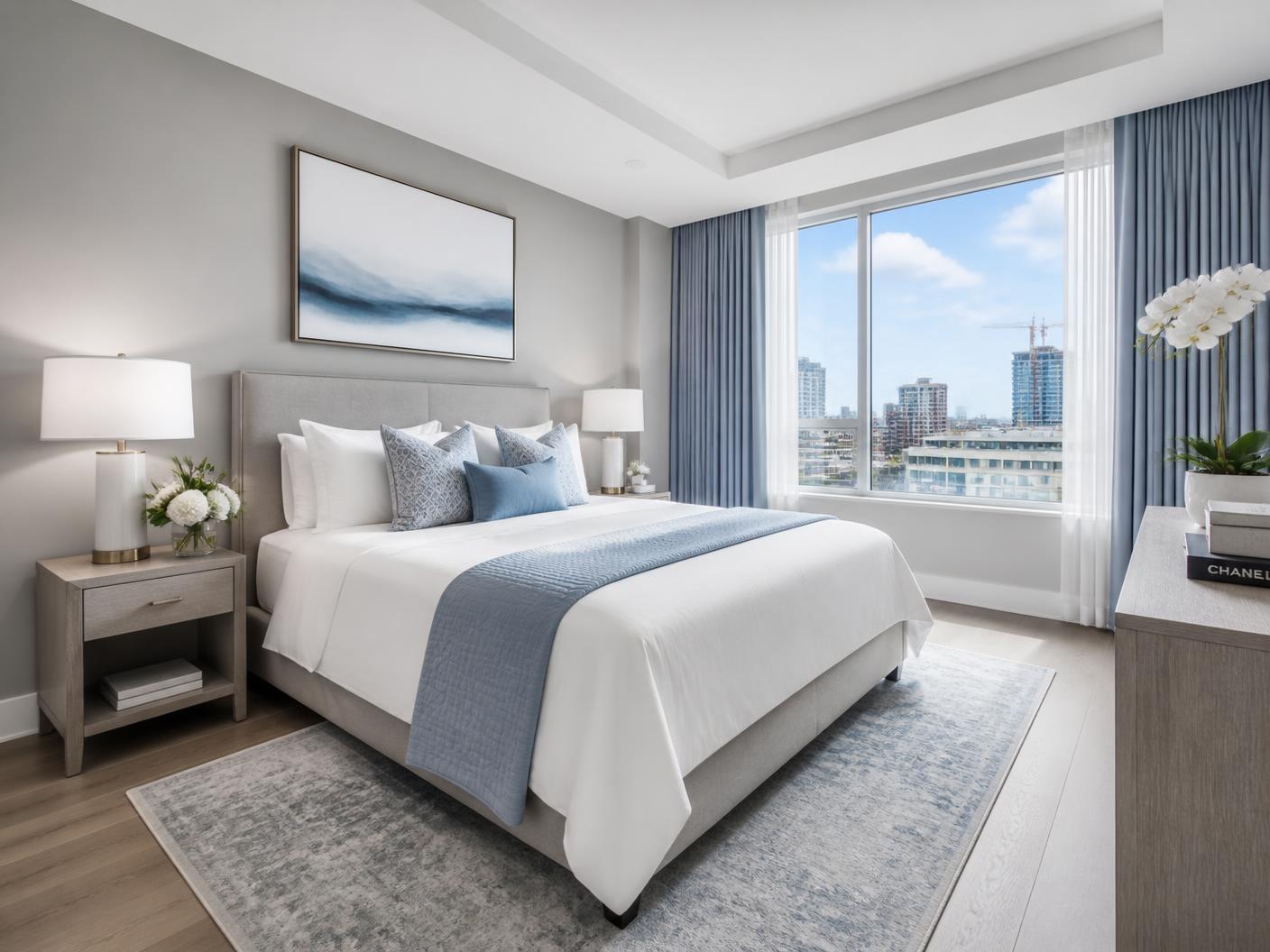Hotel-standard condo bedroom turnover