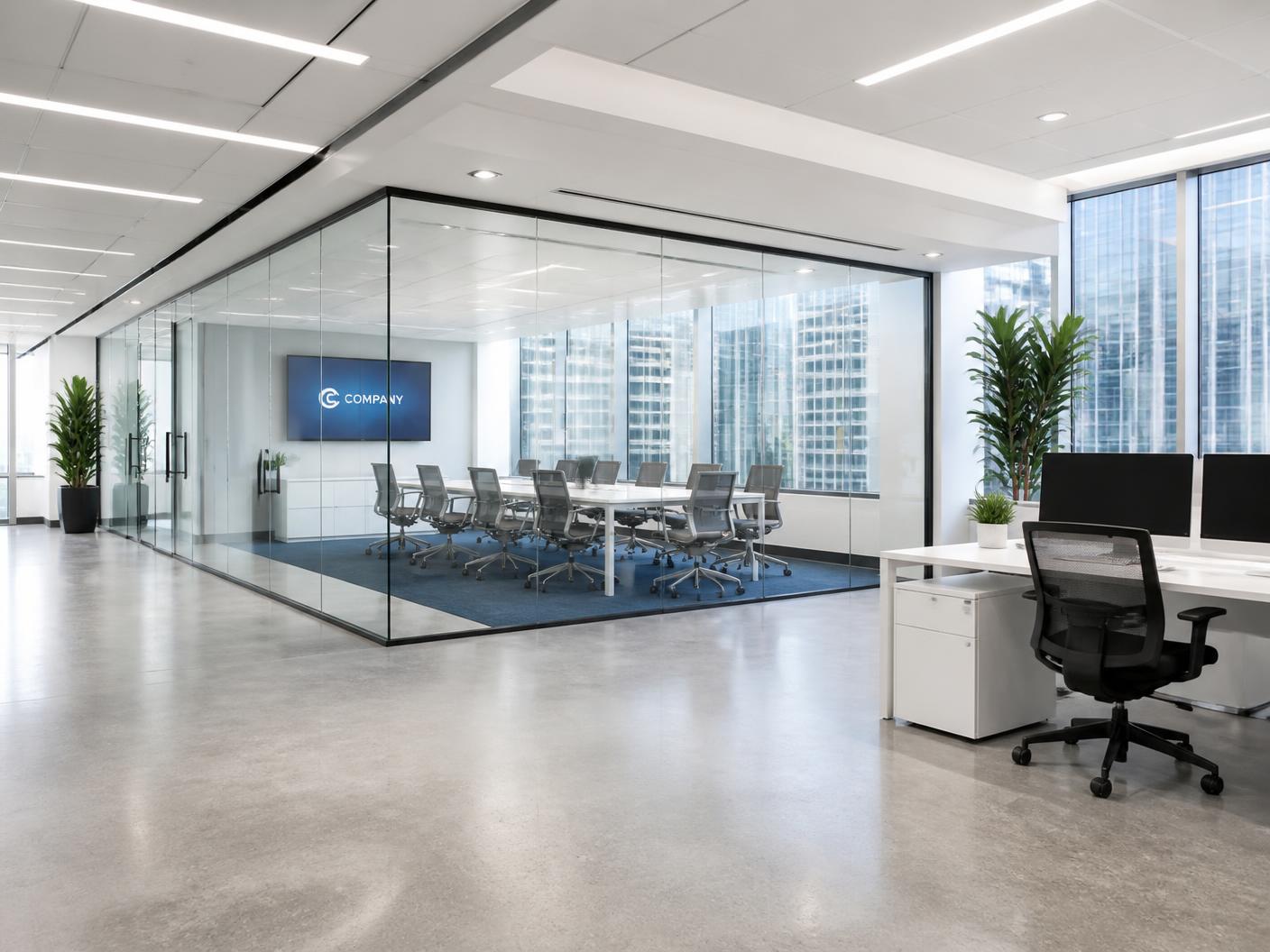 Pristine modern executive office