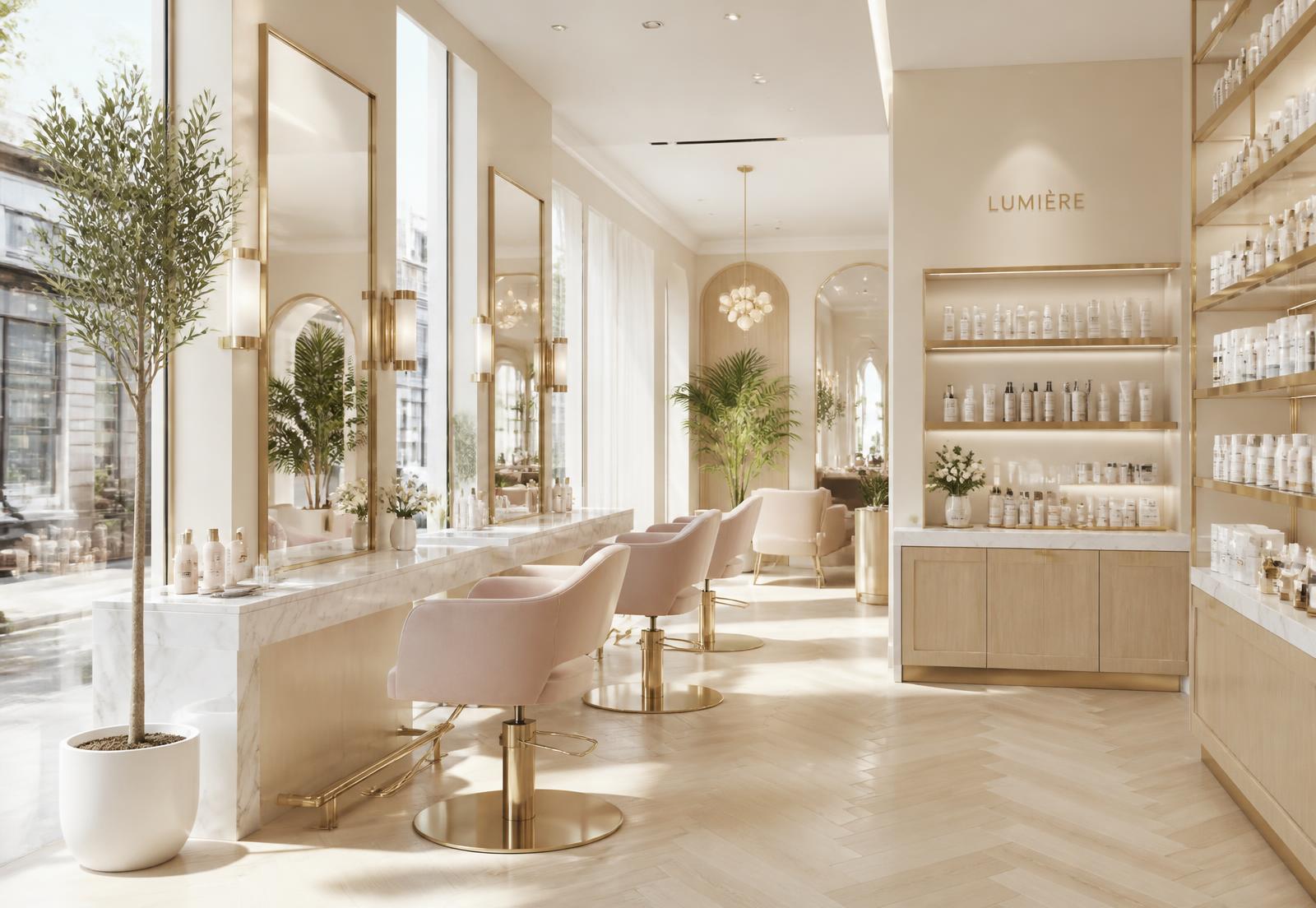 Luxury beauty salon website demo preview